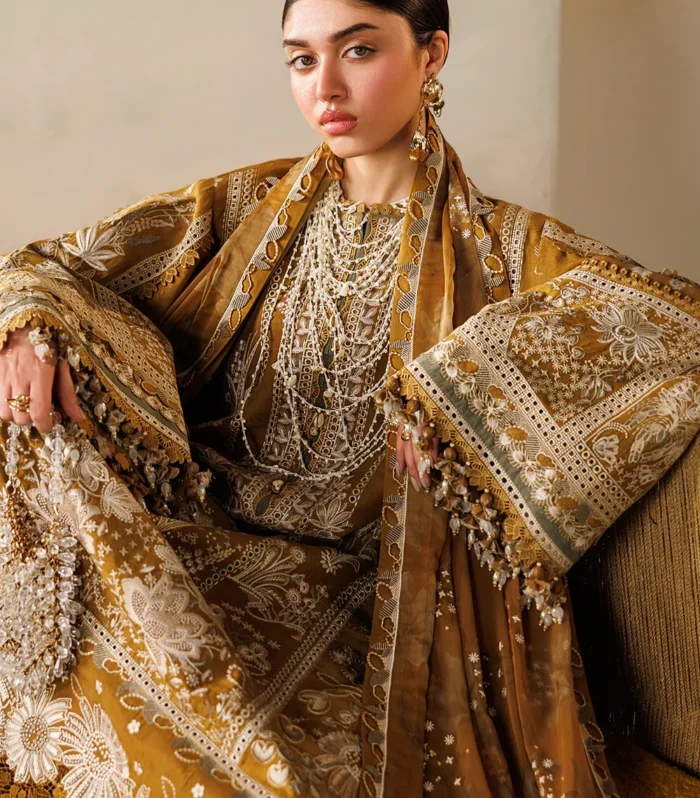 UNSTITCHED EMBROIDERED SUIT