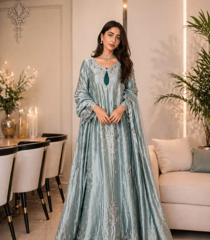 Embroidered Anarkali Suit